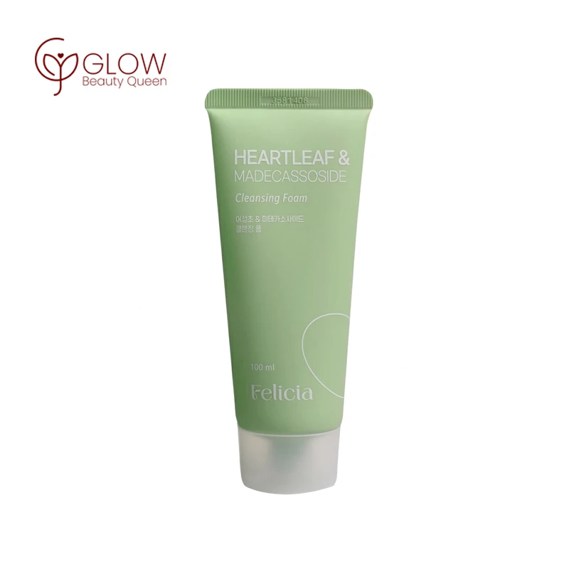 Felicia Heartleaf & Madecassoside Cleansing Foam (100ml) – সেনসিটিভ ও ক্ষতিগ্রস্ত ত্বকের জন্য কোরিয়ান প্রশান্তিদায়ক ক্লিনজার
